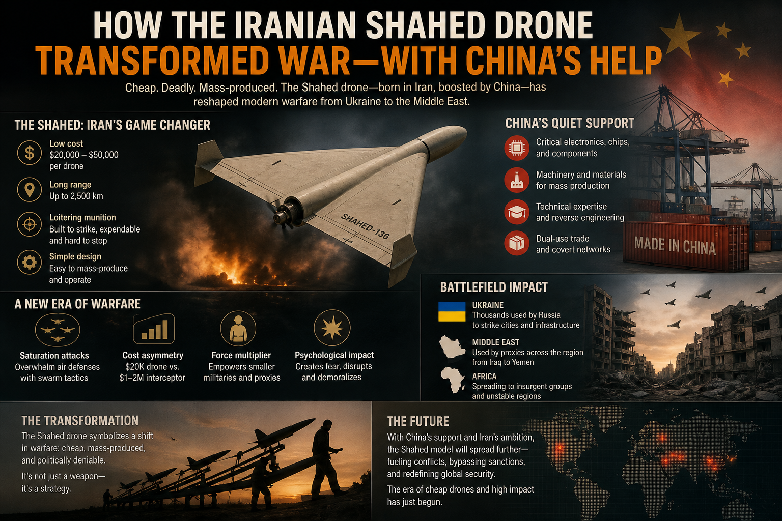 How the Iranian Shahed Drone Transformed War—With China’s Help